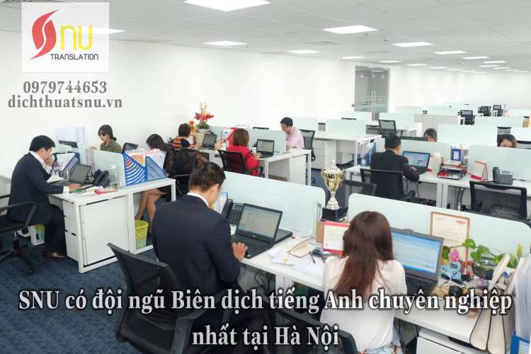 SNU cam kết sẽ là địa chỉ Biên dịch tiếng Anh tốt nhất Hà Nội, Việt Nam